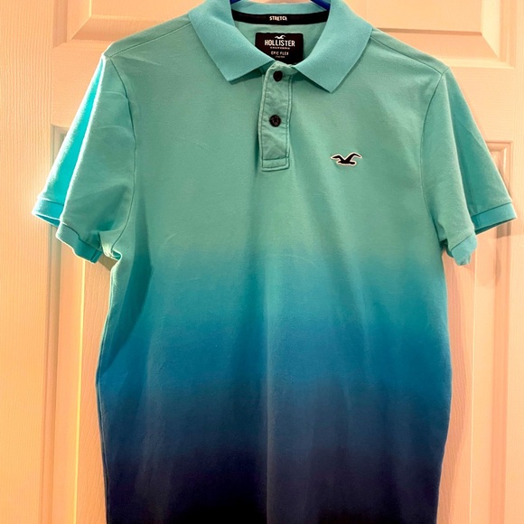 Brand new Hollister ambre blue polo shirt - Picture 1 of 5